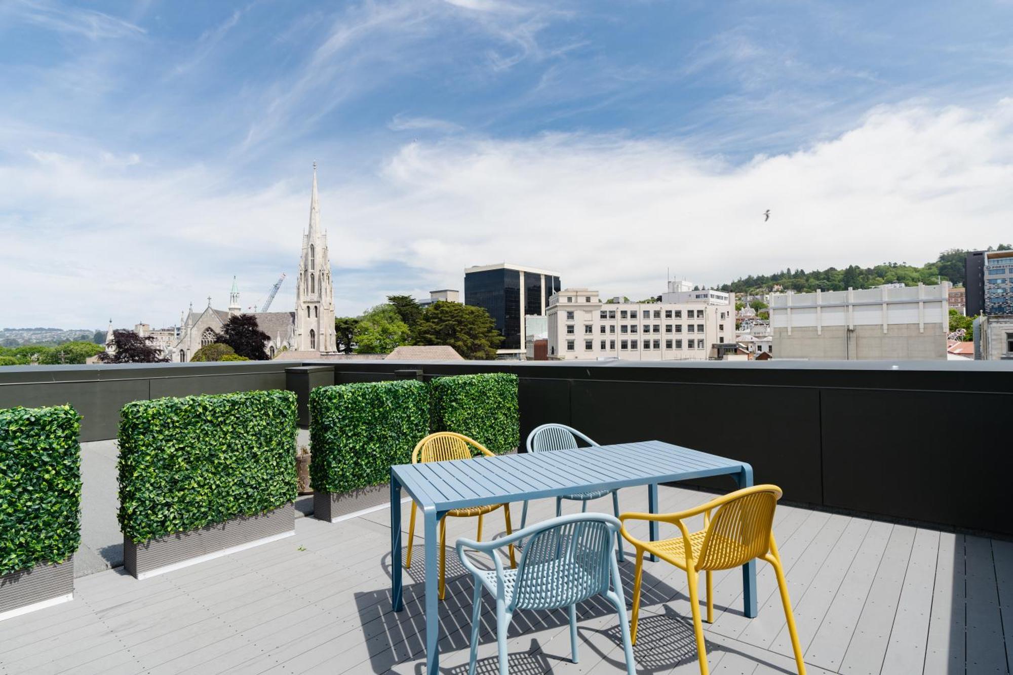 The Chamberson Hotel ดะนีดิน ภายนอก รูปภาพ Rooftop terrace
